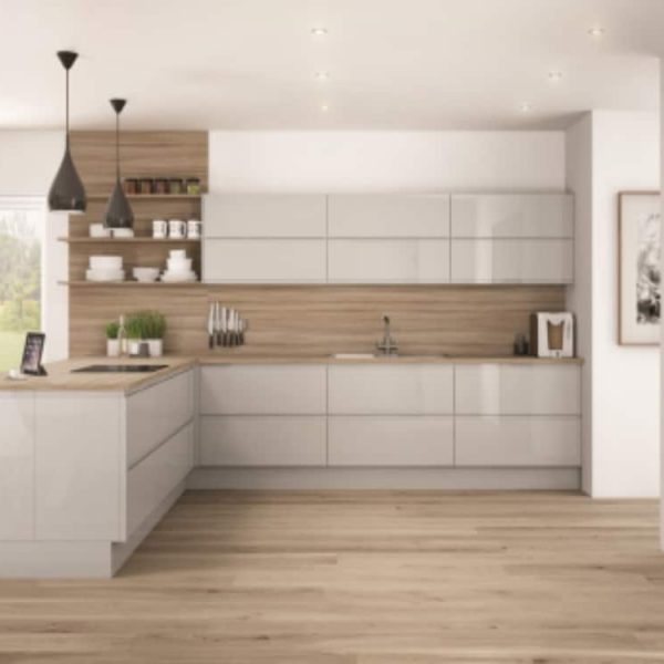 Integra Gloss Grey Mist, Kitchens &amp; Bathrooms Designed &amp; Fitted in Kirkintilloch &amp; Falkirk